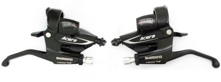 Шифтер/тормозная ручка Shimano Acera ST-M360, лев/пр, 3x8ск